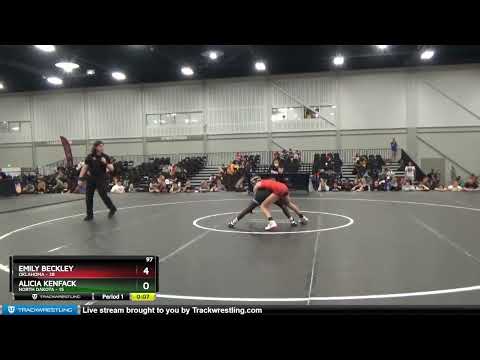 97 Lbs Round 2 (8 Team) - Emily Beckley, Oklahoma Vs Alicia Kenfack, North Dakota 706c