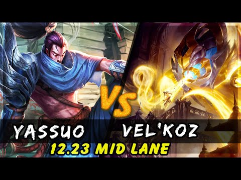 YASSUO - Yasuo vs Vel'Koz MID Patch 12.23 - Yasuo Gameplay