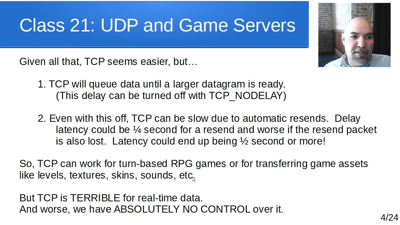 ETEC3201 - Class 21 - UDP and Game Servers