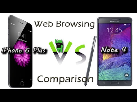 iPhone 6 Plus vs Galaxy Note 4 Web Browsing Comparison