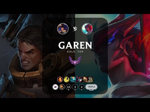 Garen Top vs Yone - KR Master Patch 13.19