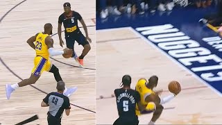 LeBron James Makes Impossible Rare Shot While Falling! Lakers vs Nuggets Game 2