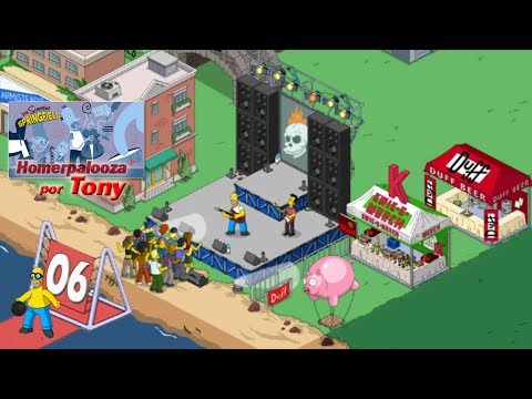 Los Simpson Springfield "Homerpalooza, Cap. 6 - Público vitoreando y Altavoz de suelo" por Tony