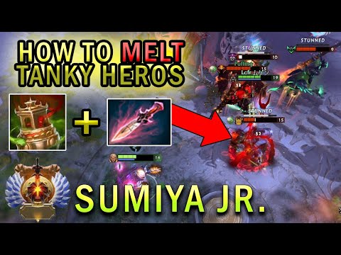 Sumiya Jr. Invoker MELTS Tanky Heros With New Item Witch Blade | Dota 2 Gameplay 7.28