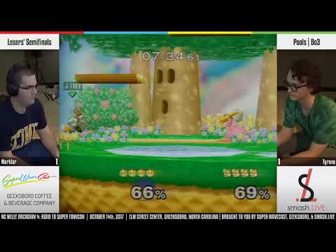 NC Melee Arcadian 4 Pools - Marklar (Peach) vs. Tyrone (Fox)