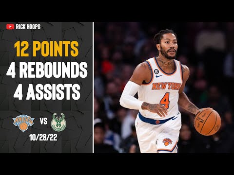 Derrick Rose FULL HIGHLIGHTS vs Bucks October 28, 2022