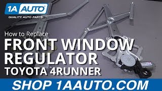 How to Replace Window Regulator 02-09 Toyota 4Runner