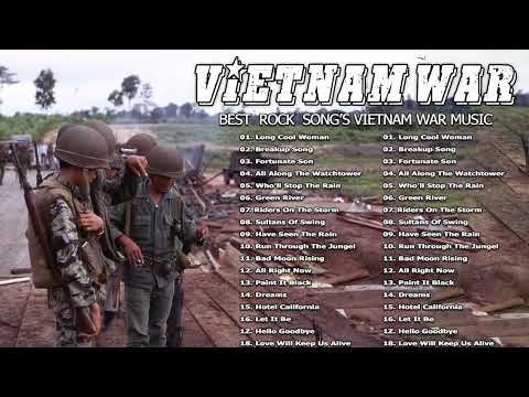 Top 100 Vietnam War Songs🎻BEST ROCK SONGS VIETNAM WAR MUSIC