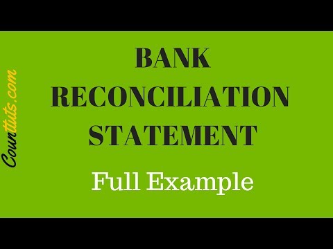 Bank Reconciliation Statement Explained | FULL EXAMPLE