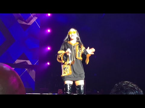 Thalia and Natti Natasha performance at the forum