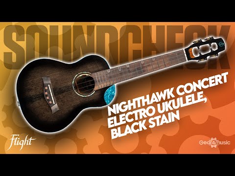 Електроакустичне укулеле концерт Flight NIGHTHAWK CONCERT EQ-A