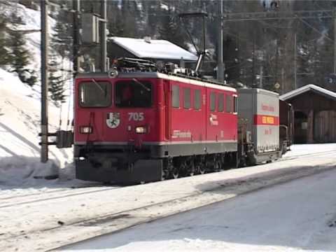 059 Station Bahnhof Bergün and Filisur in winter 2003 - Stunning night shots - REOS full DVD
