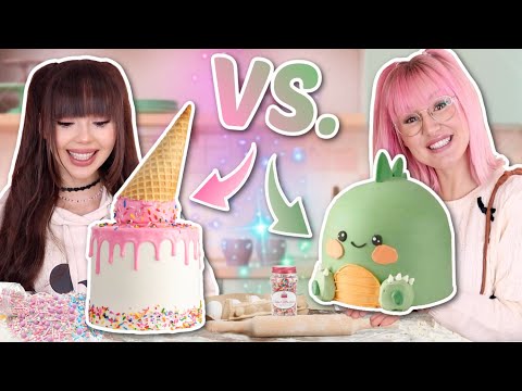 Dino Torte vs. Ice Cream Torte ⚡️ BFF Battle | ViktoriaSarina