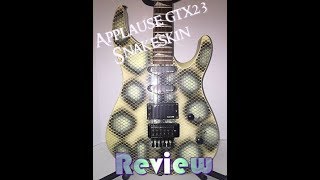 Video thumbnail for A look at the Applause by Ovation GTX 23 Snakeskin Electric Guitar from the 1980s by JandW Music
