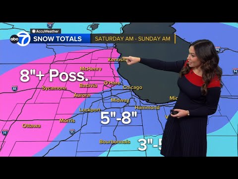 ABC7 Chicago weather: Winter Storm Warning to go into effect, several inches of snow expected