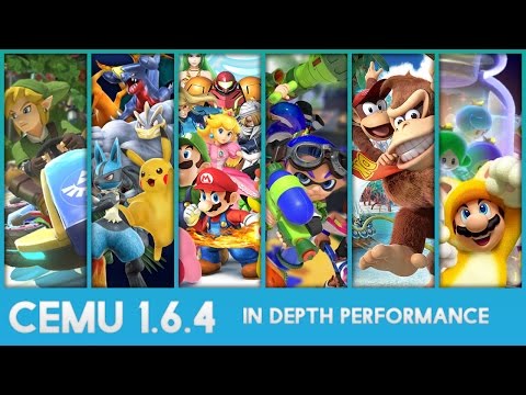 Cemu 1,6,4 - In Depth Performance and Visuals of 12 Wii U Games!