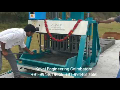 Movable Egg Laying Hollow,Solid,Concrete Block Making Machine