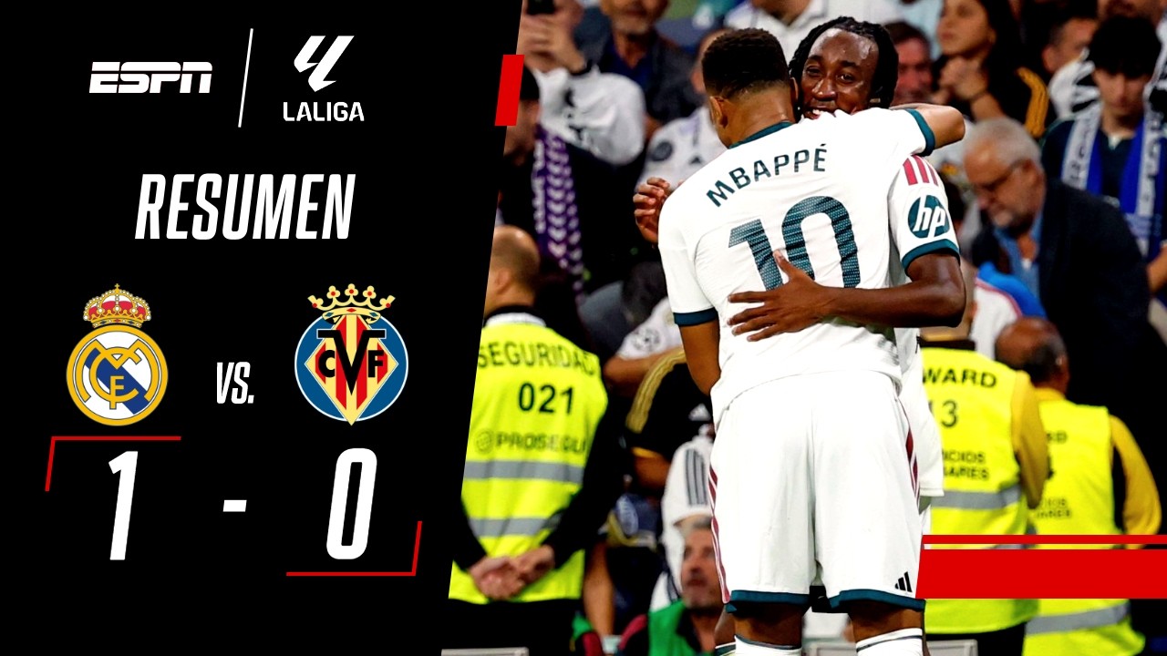 PRIMER GOL DE DIOMANDÉ Y ROJA A VINI EN EL TRIUNFO MERENGUE | Real Madrid 1-0 Villarreal | RESUMEN