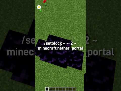 Natop Shorts - How to make a Mini Nether Portal #Shorts
