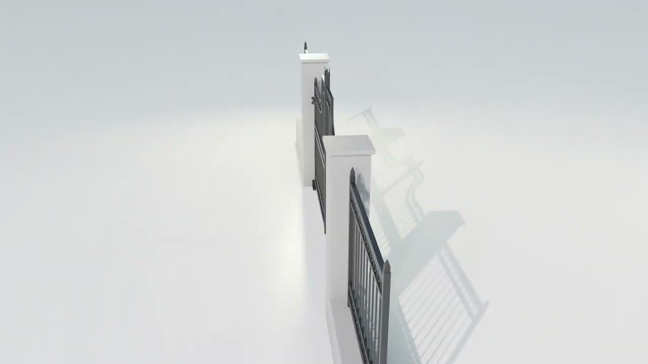 Wrought Iron Gate 3 3D Model