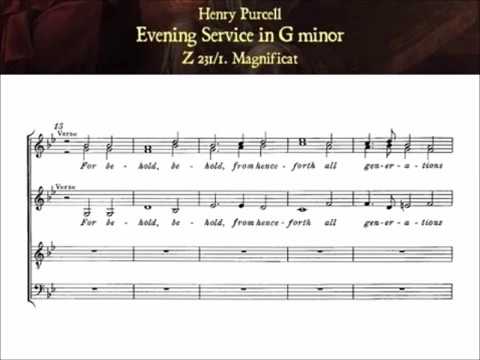 Purcell  Z 231 1  Magnificat Evening Service in G minor