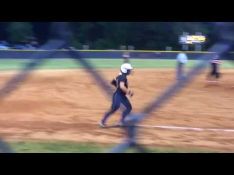 Abby Hensley gets the home plate meeting