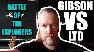 Video thumbnail for Battle of the Axes: GIBSON EXPLORER VS LTD EX-100 by Anders Elle