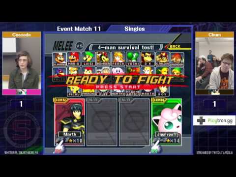Event Match 11: Cascade (Puff) vs Chum (Marth) - Winners Round 2