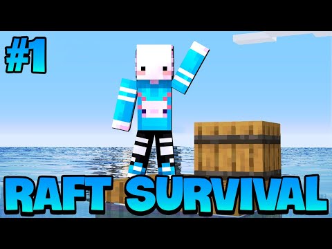 STRANDED ALONE IN THE OCEAN! | Minecraft Raft Survival #1