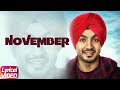 November | Lyrical Video |  Akaal | Parmish Verma | Bittu Cheema | Latest Punjabi Song 2018