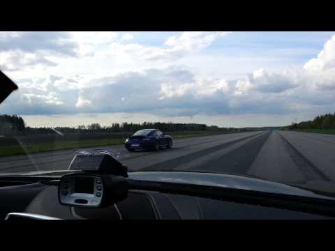 Second race Porsche 911 Turbo S vs Manhart Racing BMW M6 Coupe Stage 4 V8 TwinTurbo