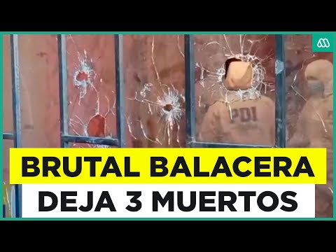 Brutal balacera en Quillota: reportaron 3 muertos y 5 heridos