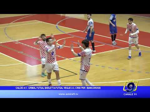 Calcio a 5 - Grimal Futsal Barletta-Futsal Veglie 2-3, crisi per i biancorossi