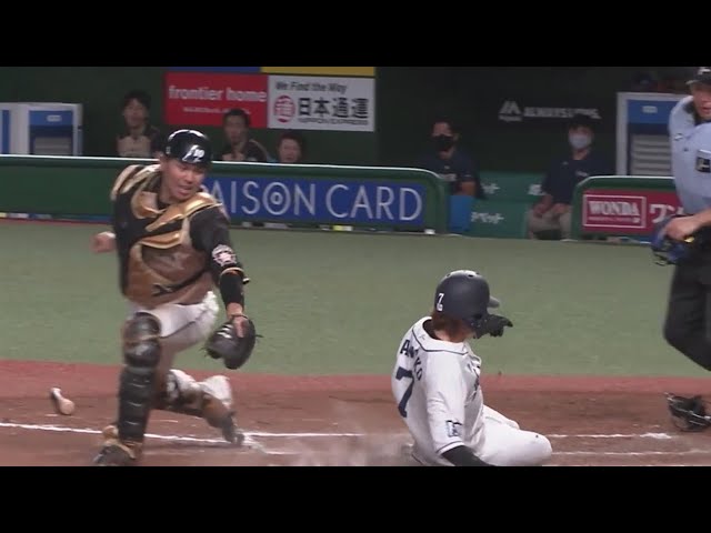 【6回裏】ライオンズ・金子 自慢の俊足を活かした機動力でホームイン!! 2020/8/26 L-F