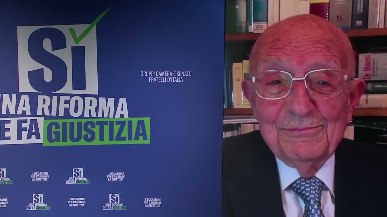SABINO CASSESE INTERVIENE ALL'EVENTO DI FRATELLI D'ITALIA "UNA RIFORMA CHE FA GIUSTIZIA"