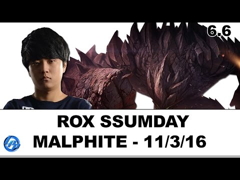 KT Ssumday(Malphite) vs ZTR Ggoong(Ekko) - Kr Ranked