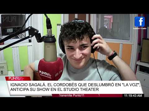 IGNACIO SAGALÁ. THE CORDOBAN WHO DAZZLED ON "THE VOICE", PREVIEWES HIS SHOW AT THE STUDIO THEATER
