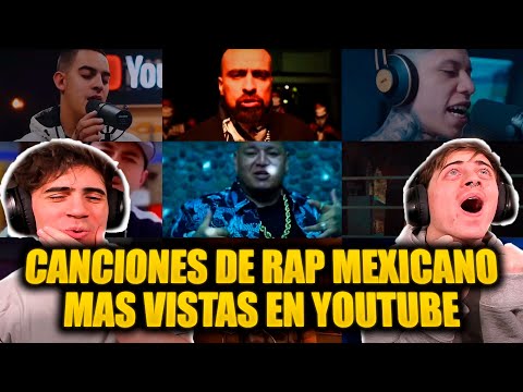 ARGENTINOS REACCIONAN A Las Canciones De RAP MEXICANO Mas Vistas En YouTube 🔥🎶