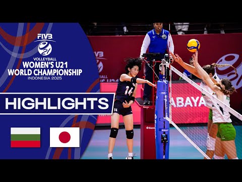 Bulgaria 🇧🇬  vs. Japan 🇯🇵 - Semi Final | Women's U21 World Championships | Highlights