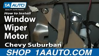 How To Install Replace Rear Window Wiper Motor 2000-06 Chevy Suburban Tahoe