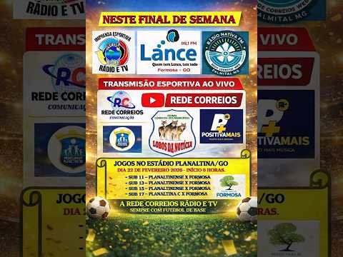 JOGOS AMISTOSOS DE FUTEBOL DE BASE 2026