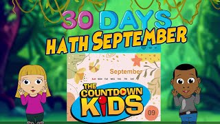 30 Days Hath September - The Countdown Kids | Kids Songs &amp; Nursery Rhymes | Lyric Video