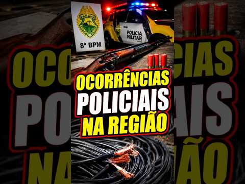 PM apreende arma em Alto Paraná e prende casal por furto de fiação em Paranavaí