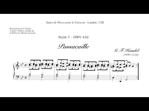 Handel "Passacaglia" (Version 2 without repeats) Paul Barton, FEURICH 218 piano