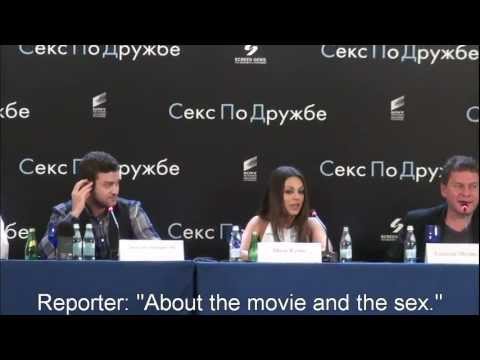 Justin Timberlake & Mila Kunis in Moscow w/subtitles HD