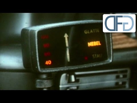 The first navigation and distance warning devices in cars (1975)