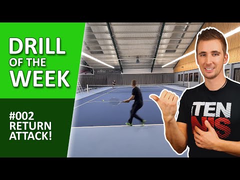 "Return Attack" - Great Pressure Return Tennis Drill - #002 Drill of the Week