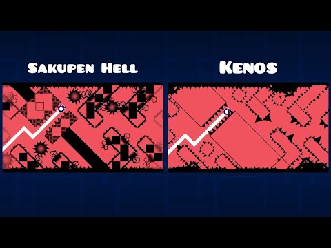 Sakupen Hell Layout vs Kenos Layout | Geometry Dash