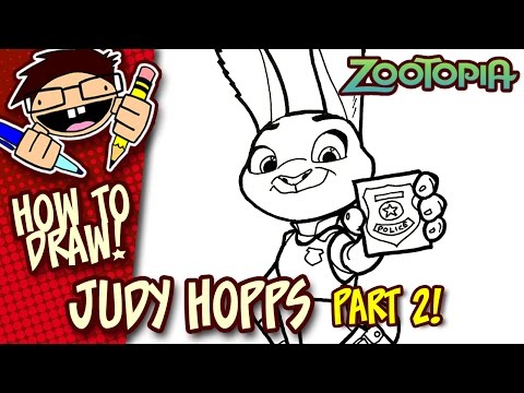 How to Draw JUDY HOPPS (ZOOTOPIA) Step-by-Step...