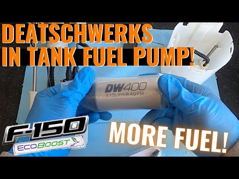 HOW TO INSTALL A DEATSCHWERKS DW400 FUEL PUMP IN A FORD F150 | My 2014 Ecoboosts DW400 In-Tank Pump!